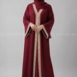 Double Gown Abaya with a matching scarf