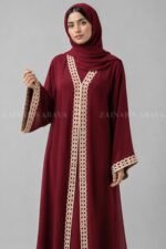 Double Gown Abaya with a matching scarf
