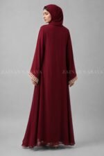 Double Gown Abaya with a matching scarf