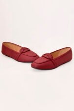 Maroon Classic Ladies Pumps Z 403 - Image 3