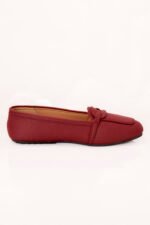 Maroon Classic Ladies Pumps Z 403 - Image 4
