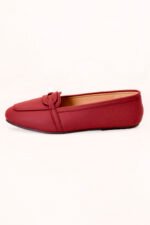 Maroon Classic Ladies Pumps Z 403 - Image 5