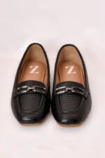 Classic Black Textured Ladies Pumps – Z.Collection - Image 2