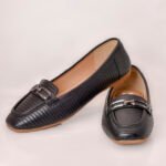 Classic Black Textured Ladies Pumps – Z.Collection