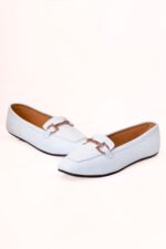 Pastel Blue Comfort Ladies Pumps Z-405 - Image 2