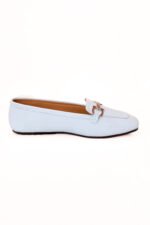 Pastel Blue Comfort Ladies Pumps Z-405 - Image 5