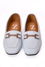 Pastel Blue Comfort Ladies Pumps Z-405 - Image 3