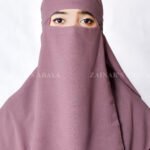 Kasni Colored Eyes Niqab in Chiffon Fabric