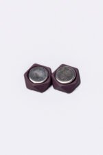 Hexagon Maroon Abaya Magnets – Pair Acc-312 - Image 2