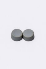 Plain Round Grey Abaya Magnets - Pair Acc-312