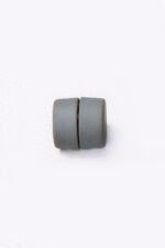 Plain Round Grey Abaya Magnets - Pair Acc-312 - Image 3