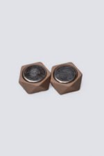 Hexagon Brown Abaya Magnets – Pair Acc-312 - Image 2