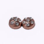 Rose Gold Crystal Abaya Magnets – Pair Acc-312