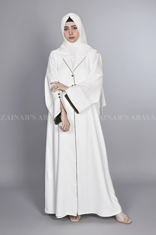 Nida Coat Style Abaya for Women in Pakistan which is crafted with premium Nida Korean Fabric
