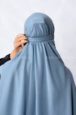 Jade Colored Nose Niqab For Women in Pakistan with Elastic Style which is crafted in Premium Chiffon Fabric