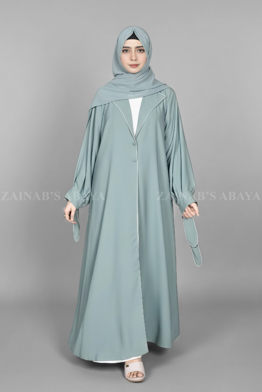 Nida Coat Style Abaya for Women in Pakistan with Stylish Sleeves
