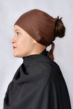 Soft Tie Back Hijab Caps for Girls Acc-49 - Image 6