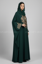 Nida Butterfly Abaya for women in Pakistan with Embroidery on Front & Sleeves