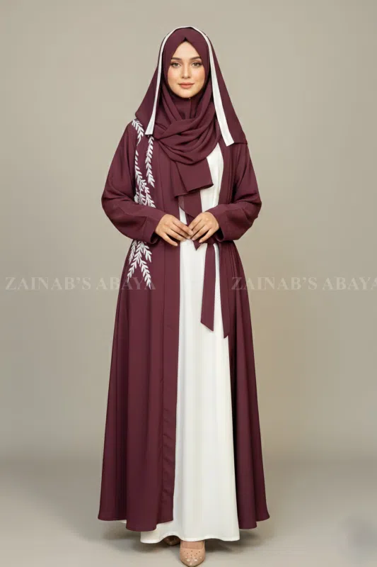 Nida Double Front Open Abaya