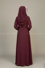 Embroidered Double Front Open Abaya OL-1101 - Image 6