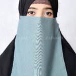 Grape Tie Style Nose Niqab Ac-92