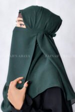Green Tie Style Nose Niqab Ac-92 - Image 3