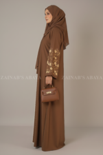 Zainab’s Best Embroidered Maxi Abaya – 0945 - Image 4