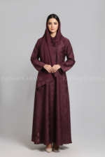 Zoom Self Print Maxi Abaya for Women in Pakistan comes with a matching scarf in chiffon fabric.