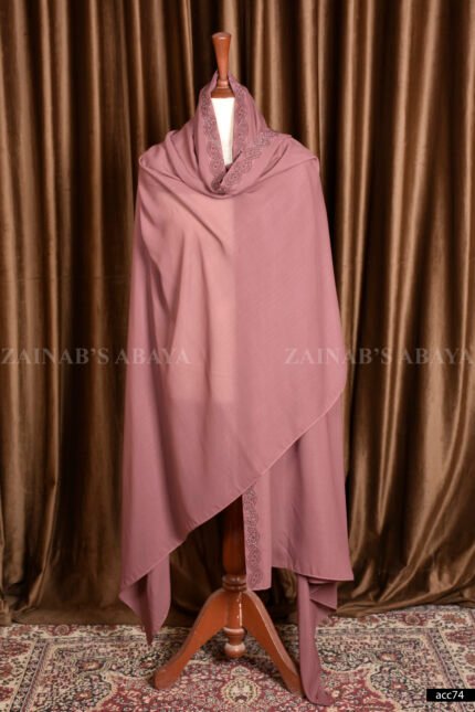 Kasni Colored Pure Chiffon Shawl for Women with Stone Work Acc-74