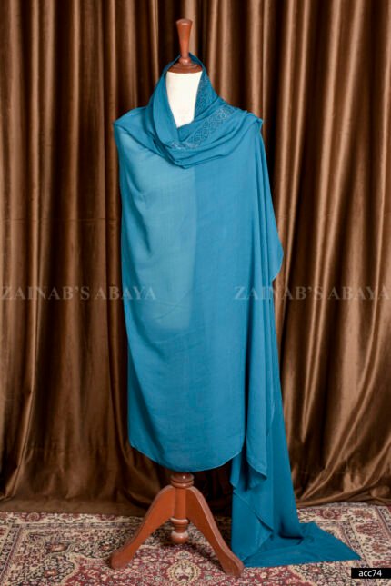 Luxury Pure Chiffon Shawl for Women in Zinc Color Acc-74