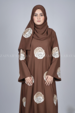Nida Maxi Abaya for Women in Pakistan with floral embroidery or a matching scarf