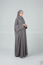 Nida simple butterfly abaya with a flowing and modest design, offering comfort and elegance.