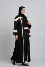 Nida Maxi Abaya for women in Pakistan with a matching scarf in chiffon fabric