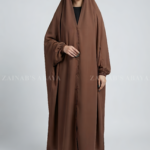 Brown Colored Iraqi Chadar in Nida Fabric Acc-327