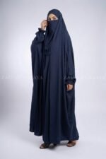 Navy Colored Nigar Jilbab for Women OL-1081 - Image 3