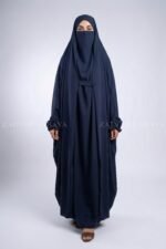 Navy Colored Nigar Jilbab for Women OL-1081