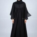 Nida Black Teacher Gown Abaya OL-1160