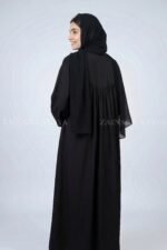 Nida Black Teacher Gown Abaya OL-1160 - Image 5