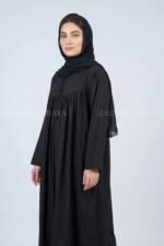 Nida Black Teacher Gown Abaya OL-1160 - Image 4