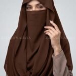 Brown Colored Misri Hijabi for women in Premium Chiffon Fabric