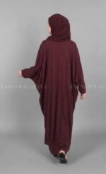 Nida Butterfly Abaya with Embroidery On Front – 0814 - Image 4