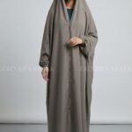 Iraqi Chadar in Nida Fabic with Front Open Button Style Acc-327