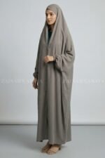 Iraqi Chadar in Nida Fabic with Front Open Button Style Acc-327 - Image 3