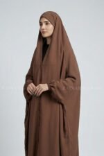 Brown Colored Iraqi Chadar in Nida Fabric Acc-327 - Image 3