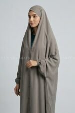 Iraqi Chadar in Nida Fabic with Front Open Button Style Acc-327 - Image 2