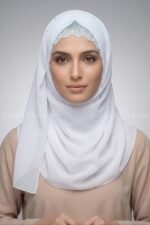 Premium Chiffon Fabric Scarf for Women Acc-58 - Image 7