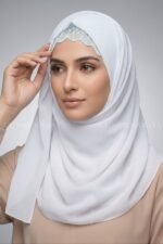 Premium Chiffon Fabric Scarf for Women Acc-58 - Image 9