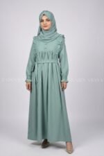 Grape Colored Nida Fabric Maxi Abaya 0987