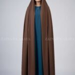 Dark Brown Colored Irani Chadar in Chiffon Acc-326