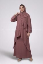 Co-Ord Set Abaya - Black Color OL-1159 - Image 8